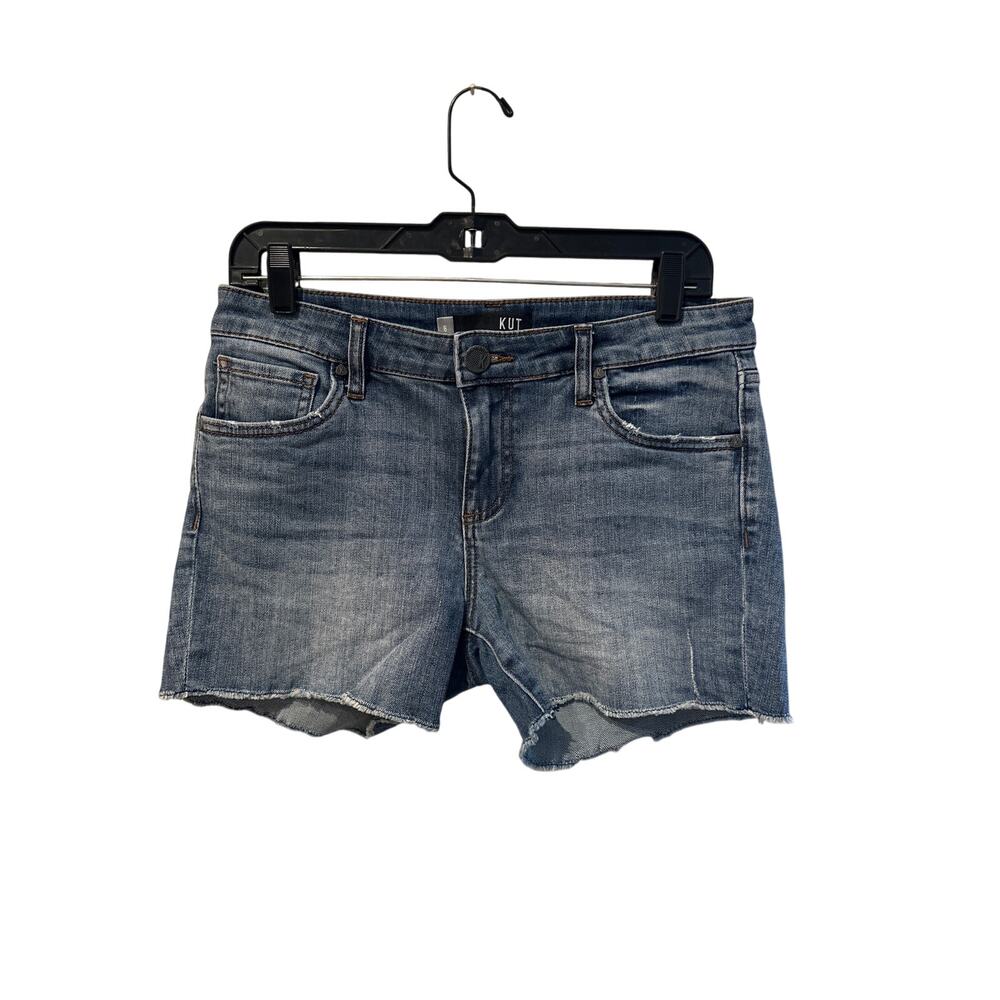 Womens Kut From the Kloth Gidget Frayed Hem Shorts. Size 6